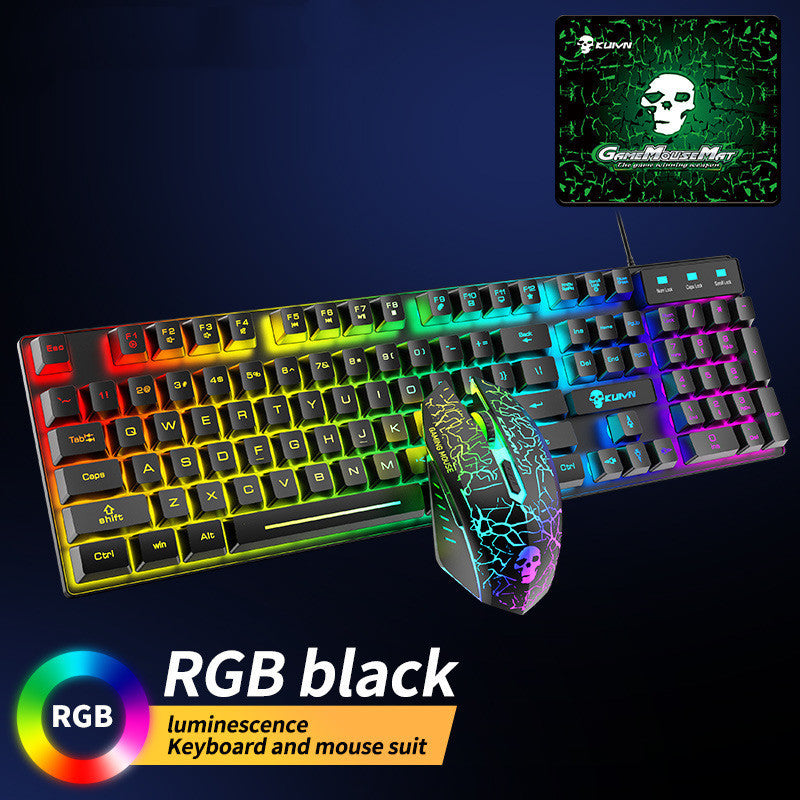 Kuiying T6RGB Keyboard & Mouse Combo – Luminous Gaming Set