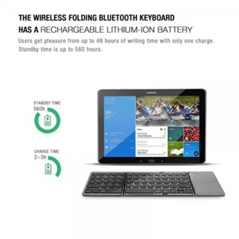Portable Folding Bluetooth Keyboard – Compact & Wireless