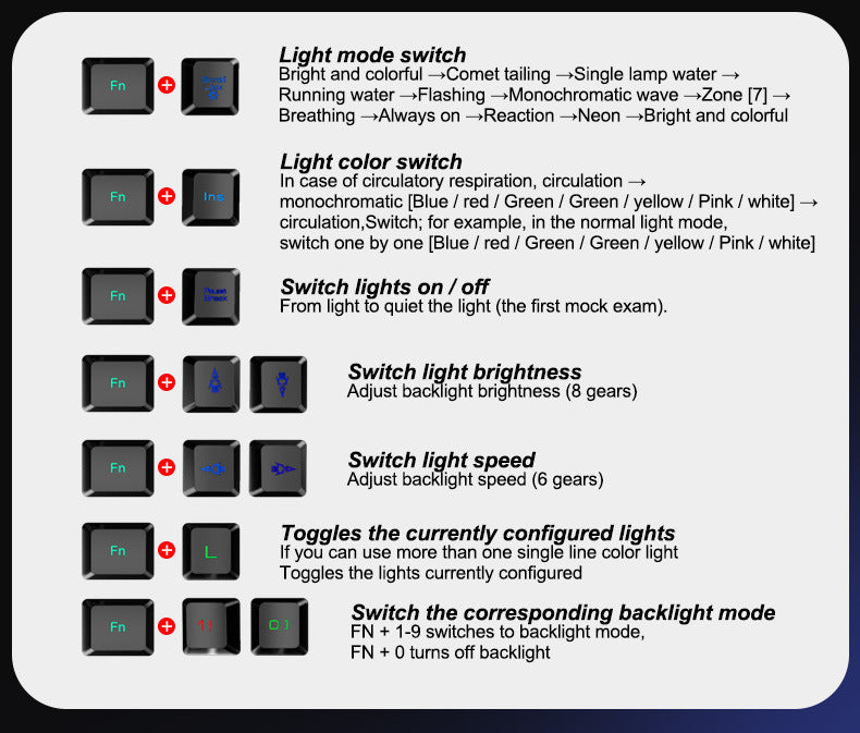 Kuiying T6RGB Keyboard & Mouse Combo – Luminous Gaming Set