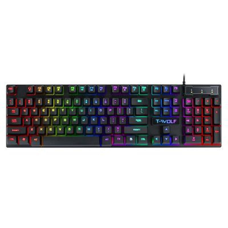Gaming USB Wired Keyboard – Floating Keys & RGB Backlight