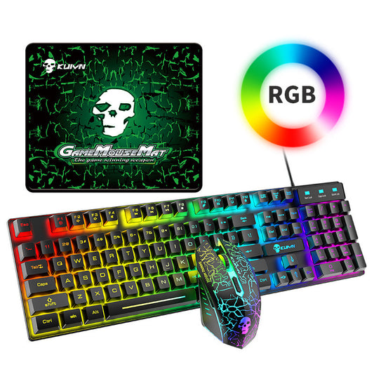 Kuiying T6RGB Keyboard & Mouse Combo – Luminous Gaming Set