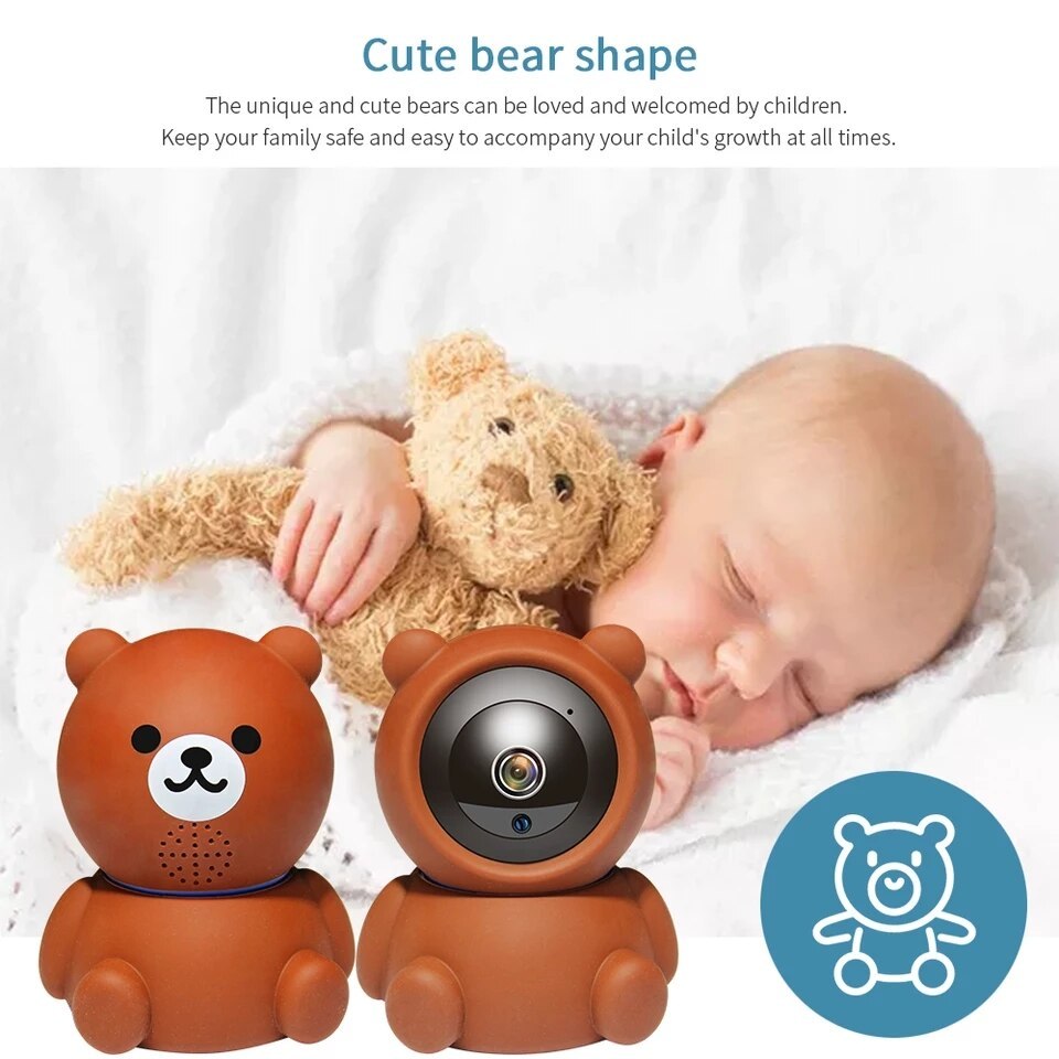 Bear 1080P WiFi IP Security Camera – Auto Tracking & Night Vision