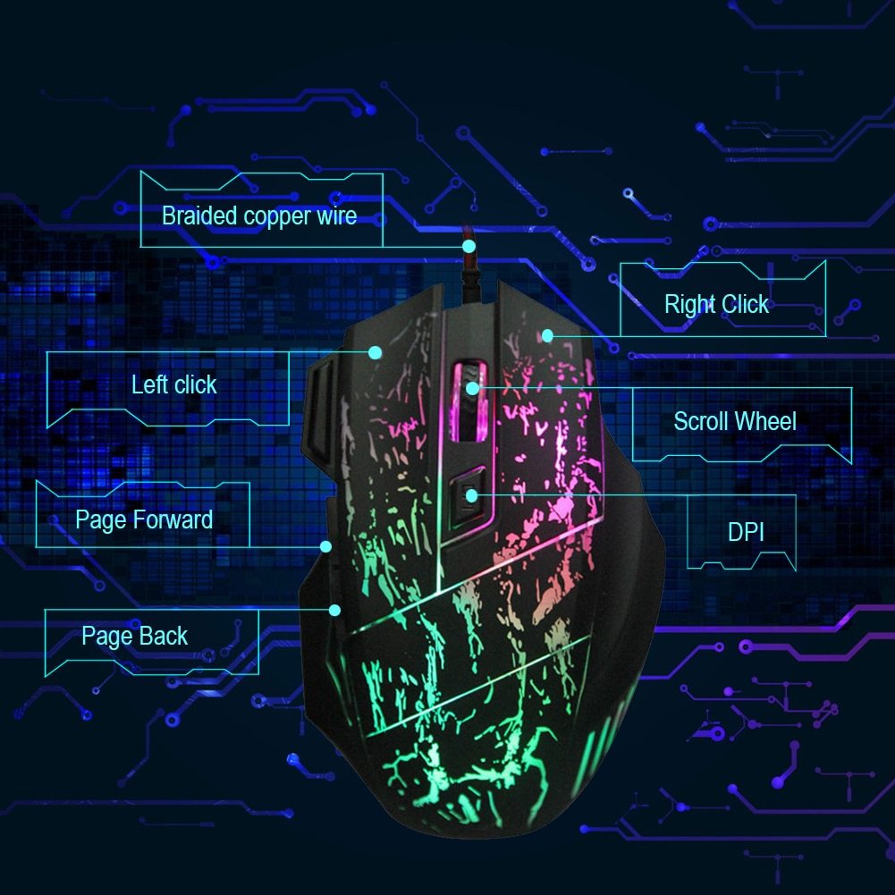 Ergonomic Gaming Mouse – High-Precision Wired/Wireless RGB
